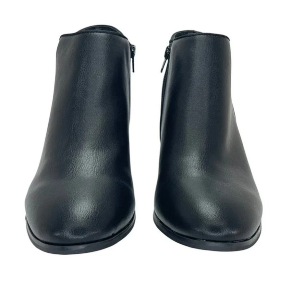 Style & Co Wiley Black Faux Leather Womens Booties Size 6M - Picture 4 of 13